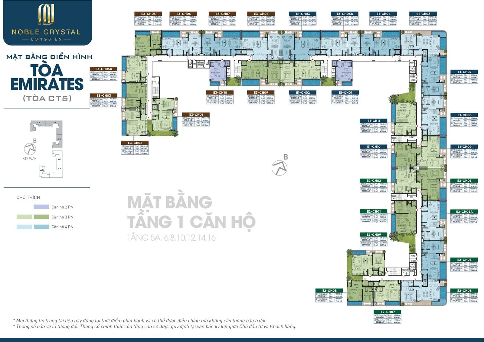 MẶT BẰNG DỰ ÁN NOBLE CRYSTAL LONG BI&Ecirc;N